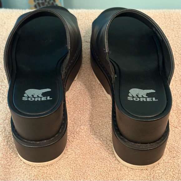 Sorel Black Platform Mules - Picture 6 of 10